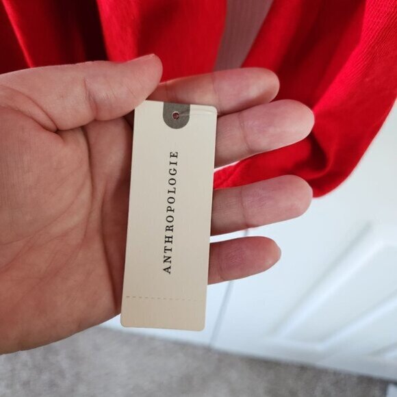 Maeve by Anthropologie Red Long Sleeve Turtleneck Lightweight Sweater - Picture 5 of 10